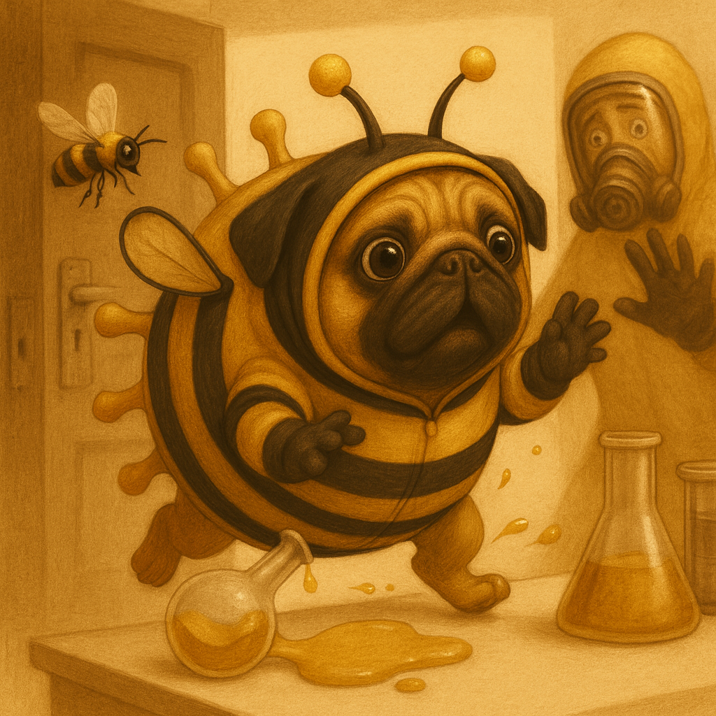 BeePug running in the lab